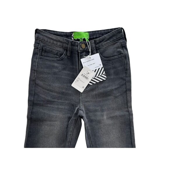 Free People x Sandrine Rose Women's Sz 26 Black Distressed Wide Flare Je… - Picture 3 of 10